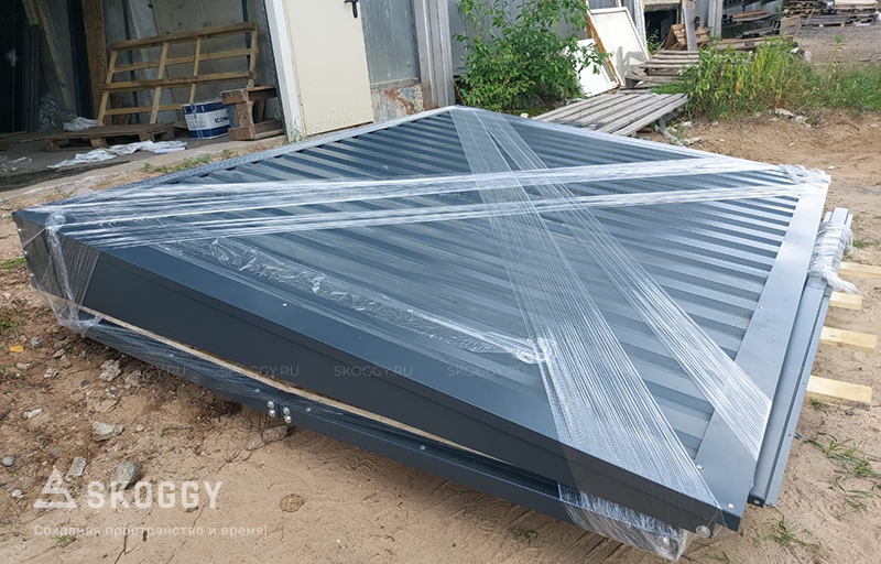 гараж для скутера в разобранном виде