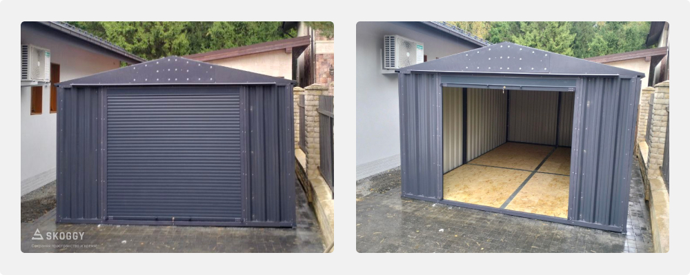 Гараж SKOGGY в графитовом цвете