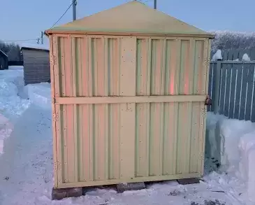 Гараж для квадроцикла в цвете "слоновая кость" в СТ Молдавский хуторок, Заокский р-н, Тульская обл.