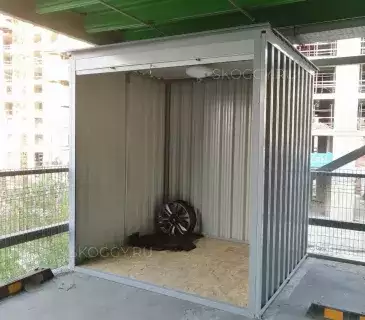 Контейнер для хранения на открытое парковочное место в сером цвете в г. Москва, Электролитный проезд
