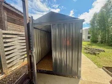 Хозблок для инвентаря в графитовом цвете в дер. Афанасово, Клинский окр, МО