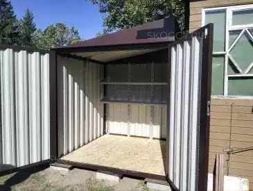 Мини хозблок для садовых инструментов в двойной расцветке в СНТ Содружество, Сергиево-Посадский р-н, МО