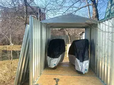 Дополнительный модуль к секционному гаражу для мотоциклов в мкрн. Клязьма, г. Пушкино, МО