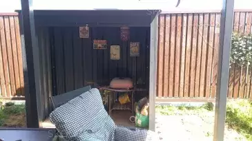 Мини конструкция для хранения гриля в графитовом цвете в с. Кривцы, Раменский р-н, МО