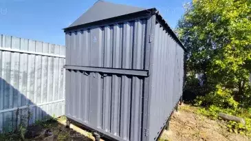 Хозблок для хозяйственных вещей и инструментов в графитовом цвете в дер. Дубовицы, г. Переславль-Залесский, Ярославская обл.