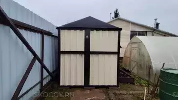 Хозблок для мототехники в комбинированной расцветке в дер. Хлыново, Раменский р-н, МО