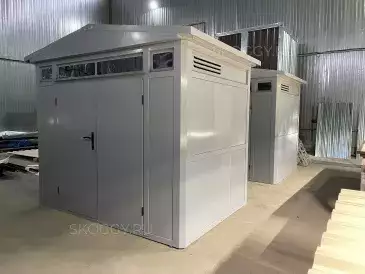 Два люксовых хозблока для инвентаря, техники и ТМЦ в светло-сером цвете в г. Москва, наб. Академика Туполева