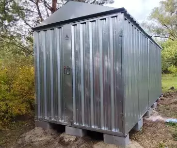 Классика практичности: оцинкованный хозблок 5×2 метра для дачи в Тульскую область